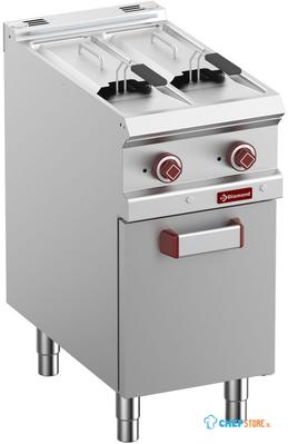 Elektrische Friteuse 2 Kuipen Van 7 Liter Op Kast - Diamond E7/F2V7A4-N 1