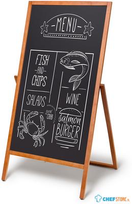 Syna Houten A-Board Flip 68x140 cm Lichtbruin - ZPCHFLB68X140