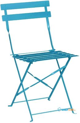 Bolero stalen opklapbare stoelen turquoise | GK982