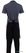 Whites halterschort blauw-wit gestreept met zak | A535 5