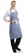Whites halterschort blauw-wit geblokt | A554 6