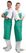 Whites PVC nylon halterschort groen | A590 8
