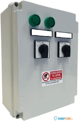 Diamond Electrisch bedieningspaneel, 2 snelheden + schakelaar TL | CF-MET/4T 1