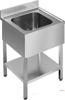 Demontabele Spoeltafel met Bodemschap | 70x70cm | 1 Midden| 7452.0420 1