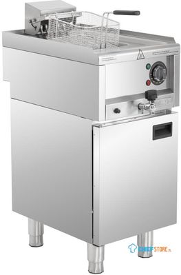 Buffalo 600 Serie Vrijstaande Enkele Tank Elektrische Friteuse 8ltr - SA781