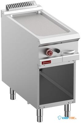 Bakplaat Op Gas Met Geribde Plaat - Module 1/2 - Op Open Kast - Diamond G9/PRA4-N 1