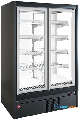 Diamond TCM14-B4 Vries wandmeubel, zelfbediening, klapdeuren - BLACK/WHITE