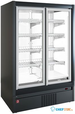 Diamond TCM20-B4 Vries wandmeubel, zelfbediening, klapdeuren - BLACK/WHITE