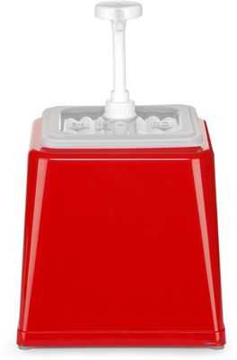 Sausdispenser met Pomp - HENDI - 2,5L - Rood - 230x210x(H)250mm - 203521 1