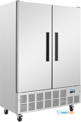 Polar | 2-deurs slimline RVS koeling | 960 liter | GD879