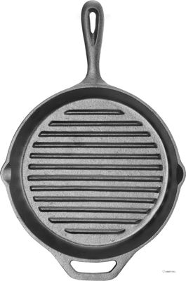 HENDI 629925 Gietijzeren Grillpan, , 398x265x(H)48mm