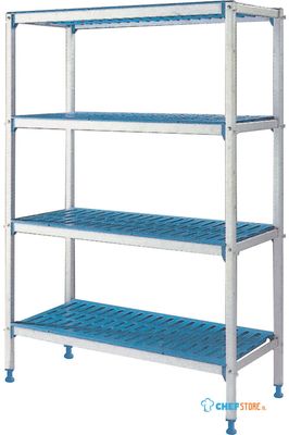 Diamond Lineaire rek in aluminium GN 4 niveau's | RLA/075-4/EF 1