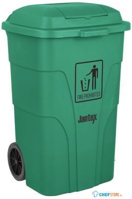 Jantex 120Ltr Container met Voetpedaal Groen - HC924