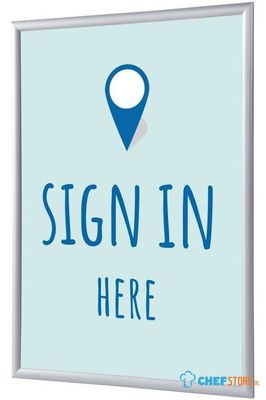 Syna Kliklijst A1 Complete Set hier Melden Blauw Engels - KRA1G25LPPI452