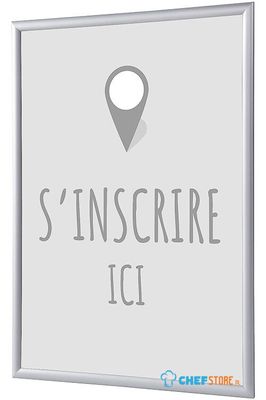 Syna Kliklijst A4 Complete Set hier Melden Grijs Frans - KRA4G25LPPI584