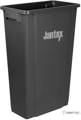 Jantex Smalle Afvalbak Zwart 80ltr - DX966