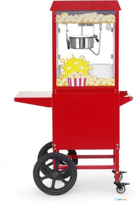HENDI 282830 Popcornmachine met kar, , Rood, 220-240V/1155W, 940x510x(H)1553mm