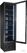 Combisteel 7455.1930 VRIESKAST 1 GLASDEUR ZW 250L 2