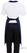 Whites halterschort donkerblauw | A543 7