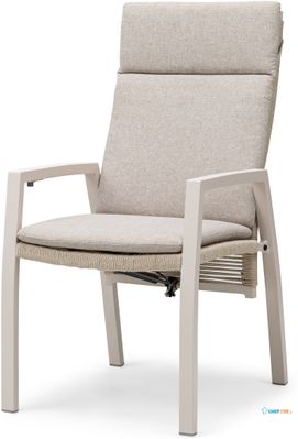 524692 Palazzo - Klapstoel met meerdere standen en rope leuning