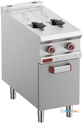 Elektrische Friteuse 2 Kuipen 8liter op Gesloten Kast - Diamond E9/F2V8A4-N 1