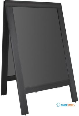 Olympia Stoepplank Zwart Houten Frame 700x1200mm - CU993