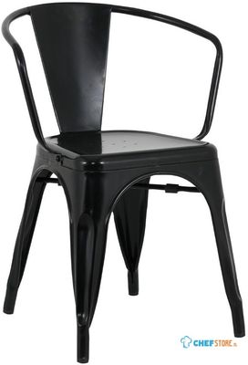 Bolero HZ806 Bistro Curve Armstoelen Zwart (4 stuks)
