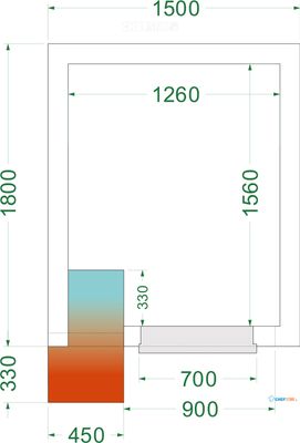TEFCOLD Vriesruimte (Compleet met Monoblock) - CRNF1518