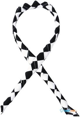 Whites halsdoek zwart-wit geruit | A261 1
