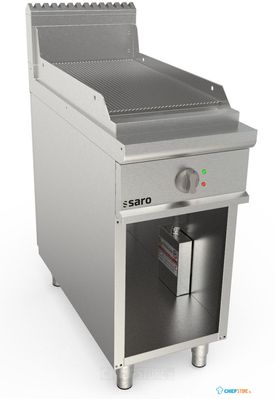 SARO Elektrische Bakplaat met Open Onderstel Model LQ / FTE2BAR
