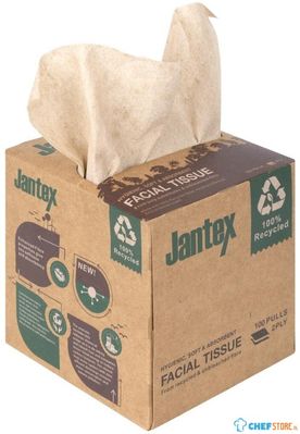 Jantex Groen 100% Gerecyclede Gezichtsdoekjes Kubus 100 Vel (36 Pak) - HX931