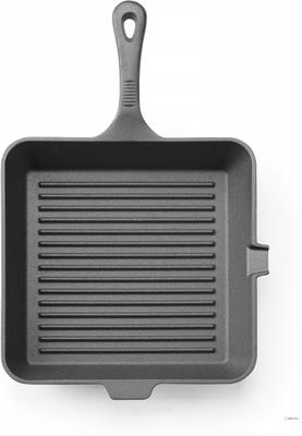 Gietijzeren Grillpan, HENDI, Zwart, 265x265x(H)50mm - 629369 1