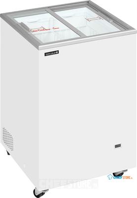 Diepvrieskist met Vlakke Glazen Schuifdeksels - IC101SC