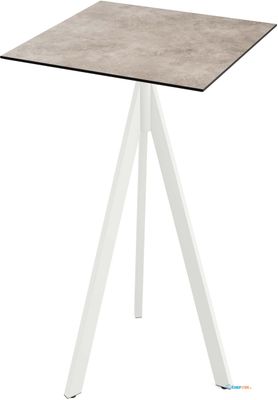Essentials Infinity Tripod Statafel Wit Frame + Moonstone HPL 70x70 cm - 140051377