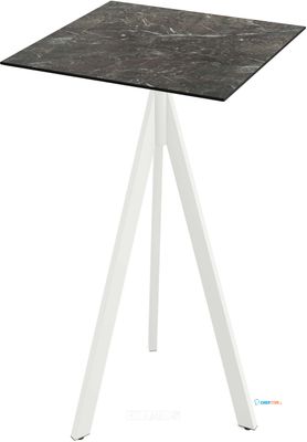 Essentials Infinity Tripod Statafel Wit Frame + Galaxy Marble HPL 70x70 cm - 140051577
