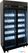 CombiSteel KOELKAST 2 GLASDEUREN ZWART - 7455.3150 3