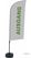 Syna Beach Flag Alu Wind Complete Set Uitgang Grijs Duits ECO Printmateriaal - BFAW310-WT21-I104ECO