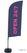 Syna Beach Flag Alu Wind Complete Set Open 24/7 Engels ECO Printmateriaal - BFAW310-WT21-I129ECO