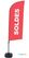 Syna Beach Flag Alu Wind Complete Set Sale Rood Frans - BFAW310-WT21-I507ECO