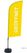 Syna Beach Flag Alu Wind Complete Set Open Geel Duits - BFAW310-WT21-I62