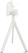 Essentials Infinity Tripod Terrastafel Wit Frame + Zwart HPL 70x70 cm - 140021077 2