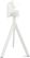 Essentials Infinity Tripod Terrastafel Wit Frame + Midnight Marble HPL 70 cm - 140021670 2