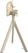 Essentials Infinity Tripod Terrastafel Zand Frame + Tropical Wood HPL 70 cm - 140031270 2