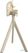Essentials Infinity Tripod Terrastafel Zand Frame + Midnight Marble HPL 70 cm - 140031670 2