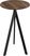 Essentials Infinity Tripod Statafel Zwart Frame + Tropical Wood HPL 70 cm - 140041270
