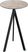 Essentials Infinity Tripod Statafel Zwart Frame + Moonstone HPL 70 cm - 140041370