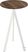 Essentials Infinity Tripod Statafel Wit Frame + Tropical Wood HPL 70 cm - 140051270