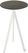 Essentials Infinity Tripod Statafel Wit Frame + Midnight Marble HPL 70 cm - 140051670