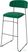 Mundo Barstoel green - Velour - fire retardant - 46,5x49x105cm (bxtxh) - 53103 - veba 53103