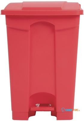 Jantex keuken pedaalemmer rood 45ltr | DC708